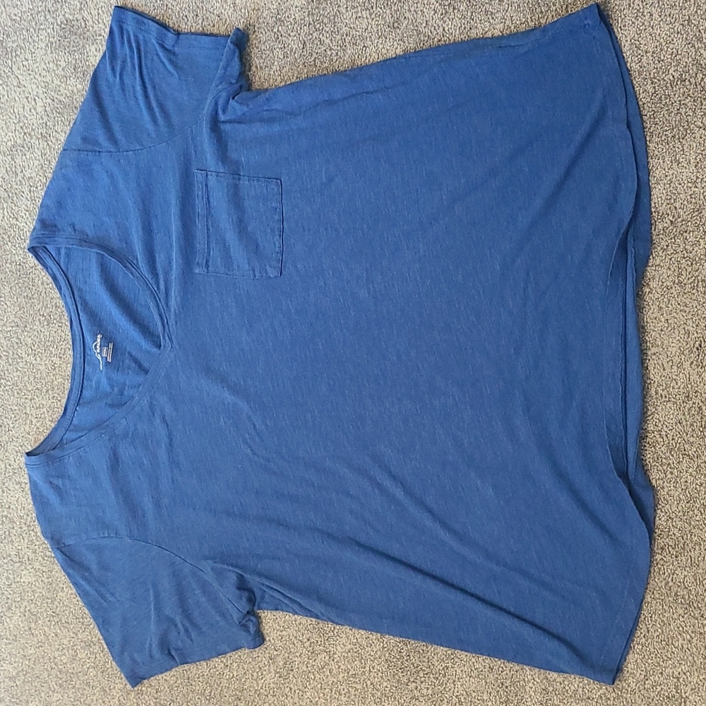 Blue Eddie Bauer Pocket Tee
